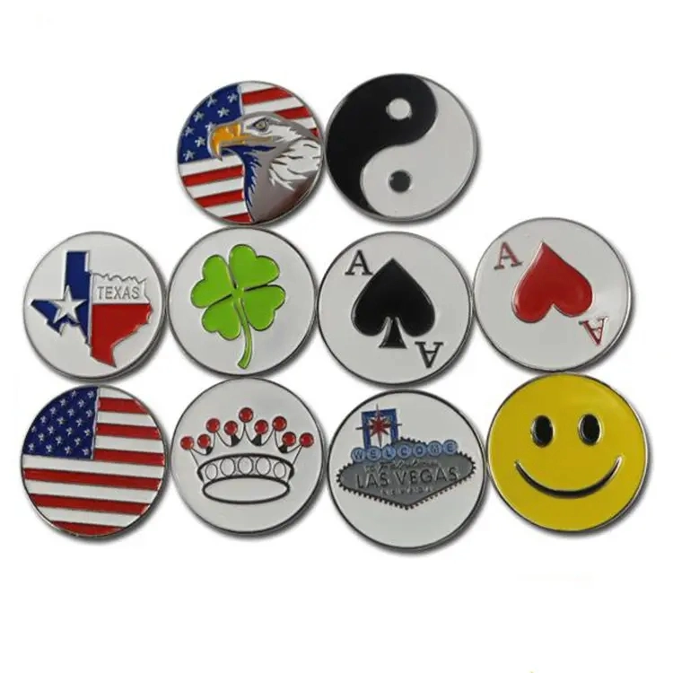 Metal Golf Ball Markers Factory Custom Golf Ball Markers