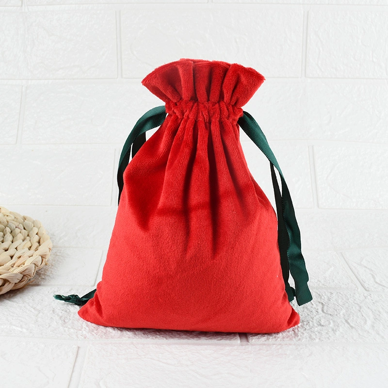 New Year&prime;s Blessing Bag, Christmas Flannel Bag, Ping an Fruit Bag, Christmas Gift Bag, Gift Bag, Candy Drawstring Bag