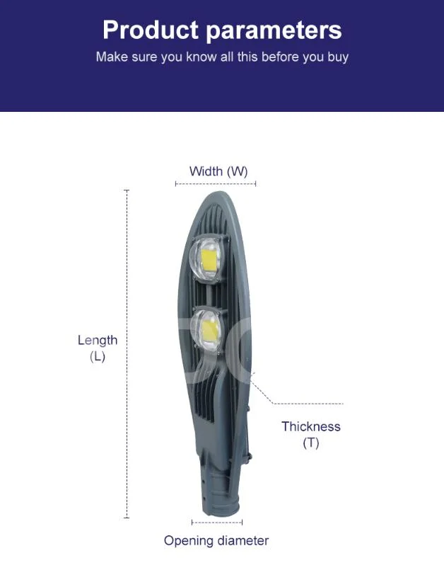 High Quality IP65 Outdoor Waterproof Cobra Head Road Lighting 50W -200W LED Street Light