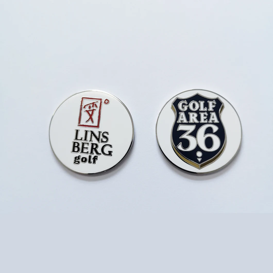 Wholesale Custom Hard Enamel Poker Chip Golf Ball Marker