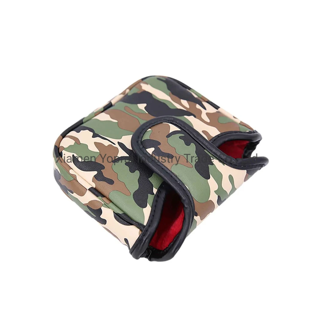 PU Leather Camouflage Square Mallet Putter Covers Golf Club Cover Golf Accessories