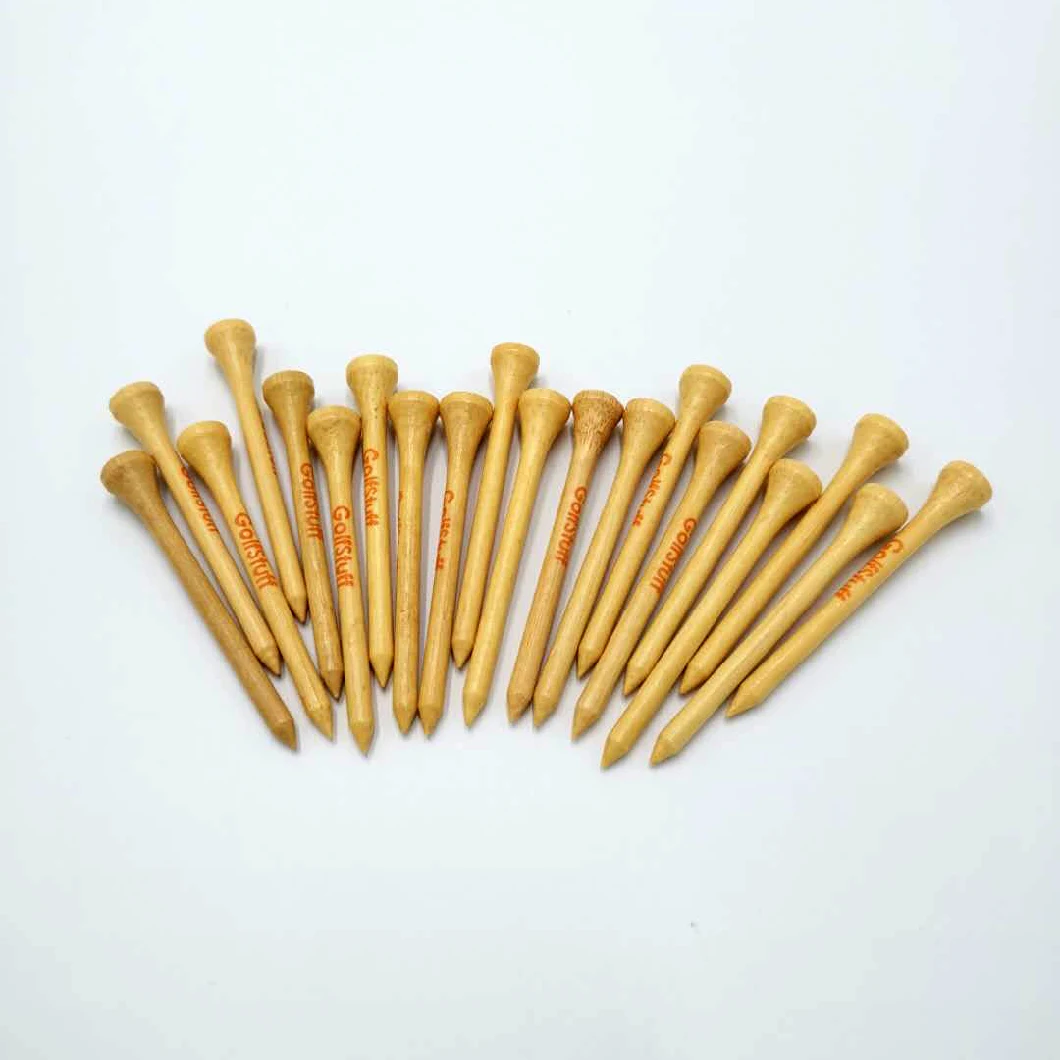 Natural Bamboo Golf Tees 2-3/4&prime;&prime; Length