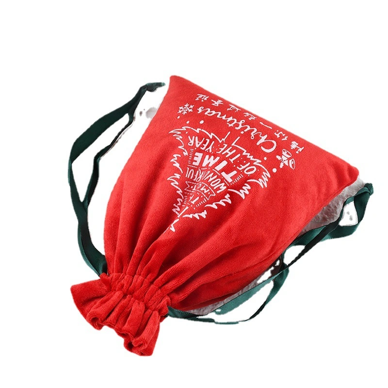 New Year&prime;s Blessing Bag, Christmas Flannel Bag, Ping an Fruit Bag, Christmas Gift Bag, Gift Bag, Candy Drawstring Bag