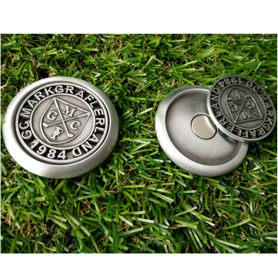 Custom New Design Die Casting Soft Enamel Golf Ball Marker