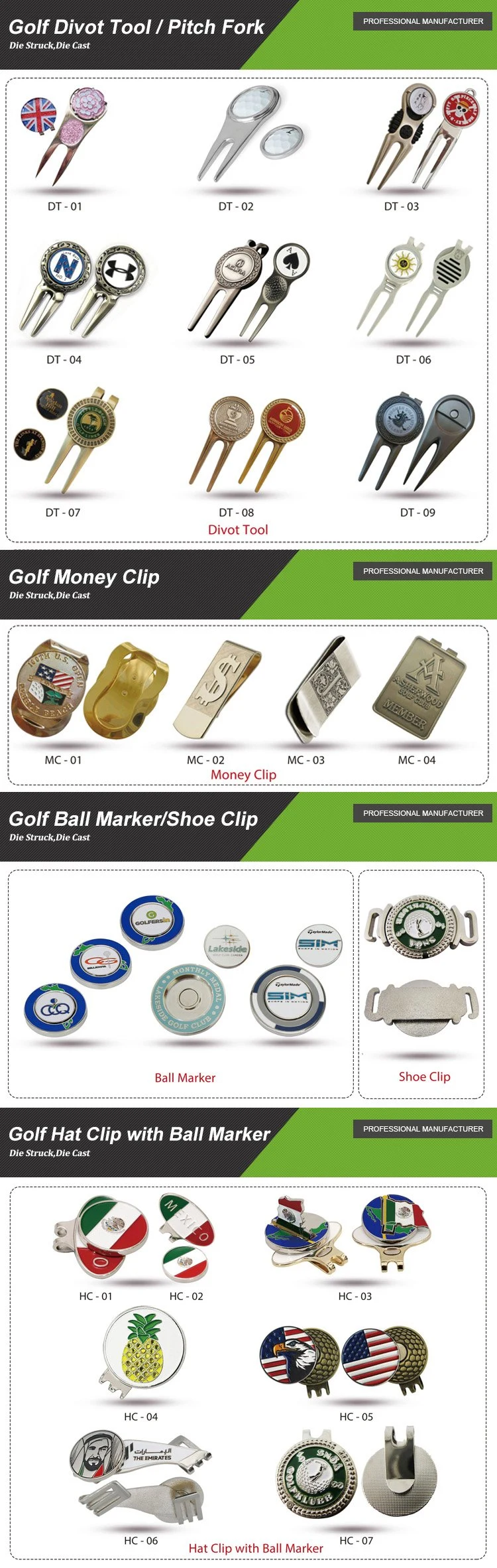 Souvenir Club Wholesale Mini Callaway Putter Accessory Bag Custom Blank Magnet Golf Accessory