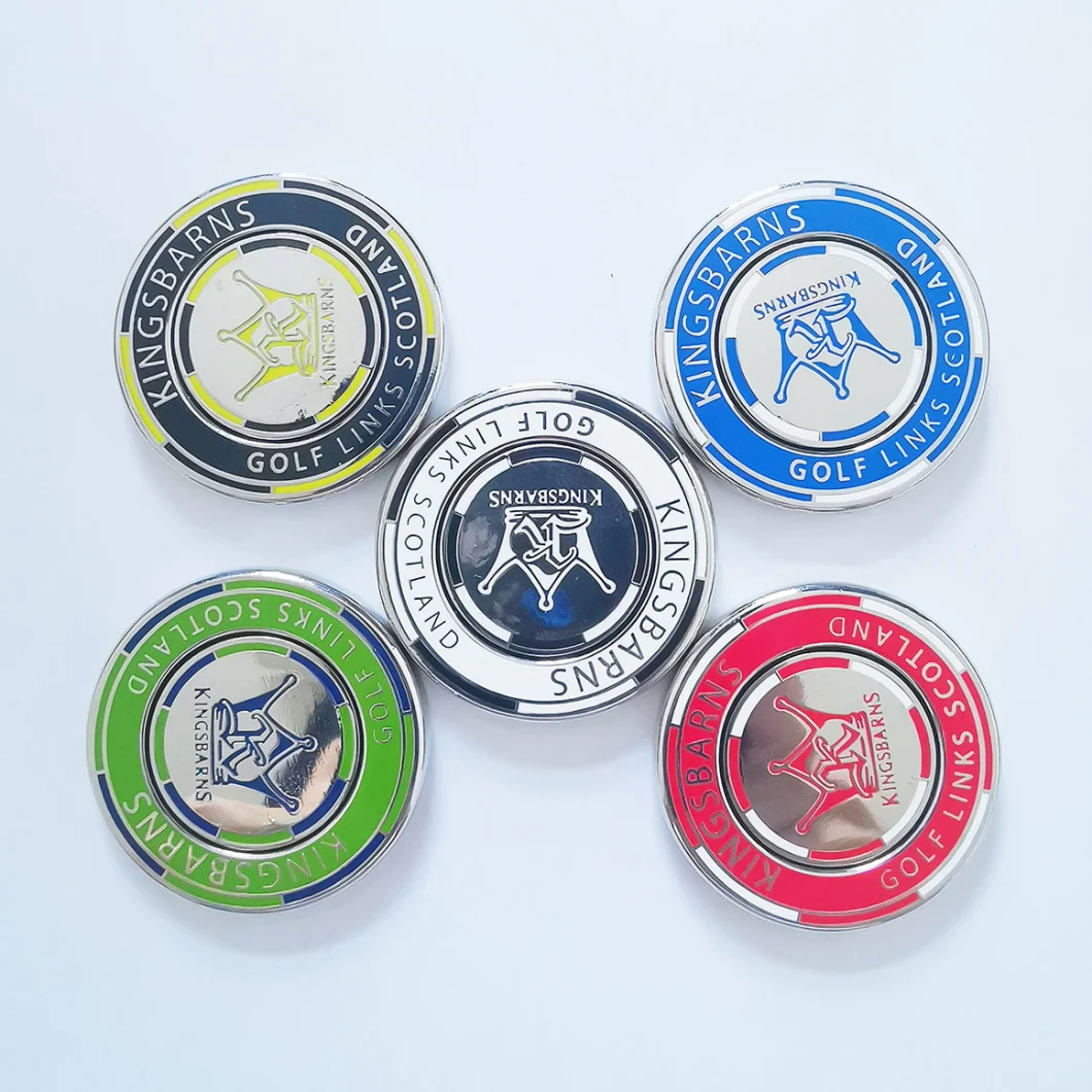 Wholesale Custom Hard Enamel Poker Chip Golf Ball Marker