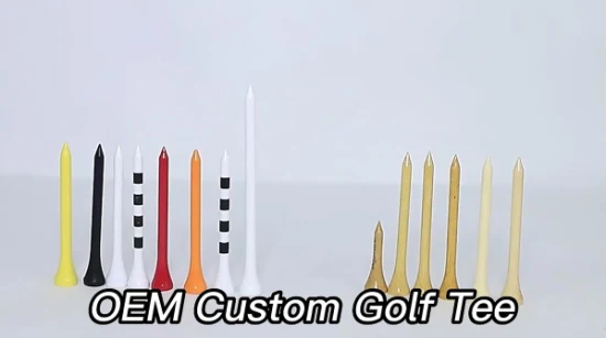 Golf Tees Wooden Nature Color 83mm Bamboo Custom Golf Accessory Cheap