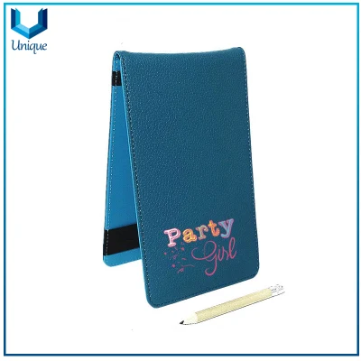 Custom Printing or Embossed Logo PU Leather Yardage Book Golf Scorecard Holder for Promotional Gifts