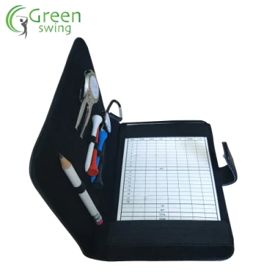 Novelty Design PU Leather Golf Scorecard and Holder