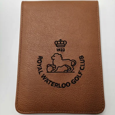 Golf Yardage Book Holder Custom PU Leatherette Scorecard Holder