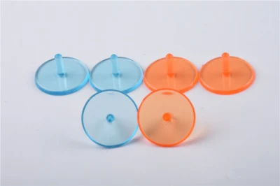 Plastic Golf Ball Markers Dia 24mm Colored Transparent Golf Ball Marker