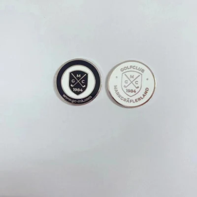 Double Side Golf Ball Marker with Customized Logo Golf Accessoires